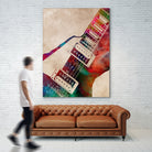 guitar art 5 by Justyna Jaszke on GIANT ART - red digital painting