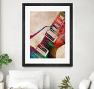 guitar art 5 by Justyna Jaszke on GIANT ART - red digital painting