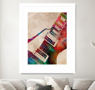 guitar art 5 by Justyna Jaszke on GIANT ART - red digital painting