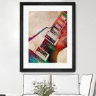 guitar art 5 by Justyna Jaszke on GIANT ART - red digital painting