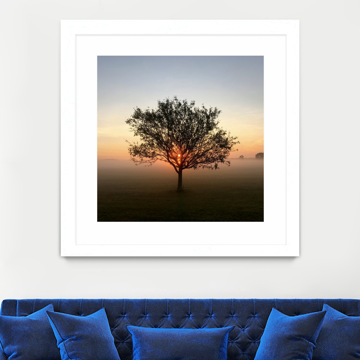 Tree at Sunrise Sunrise by Brian Sooy on GIANT ART - orange photo illustration