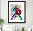 Captain America Grunge by Daniel Janda on GIANT ART - blue digital painting