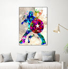 Captain America Grunge by Daniel Janda on GIANT ART - blue digital painting