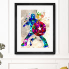 Captain America Grunge by Daniel Janda on GIANT ART - blue digital painting