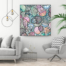 Jellyfishes by salome mikaberidze on GIANT ART - blue digital painting