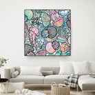 Jellyfishes by salome mikaberidze on GIANT ART - blue digital painting