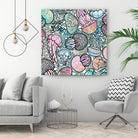 Jellyfishes by salome mikaberidze on GIANT ART - blue digital painting