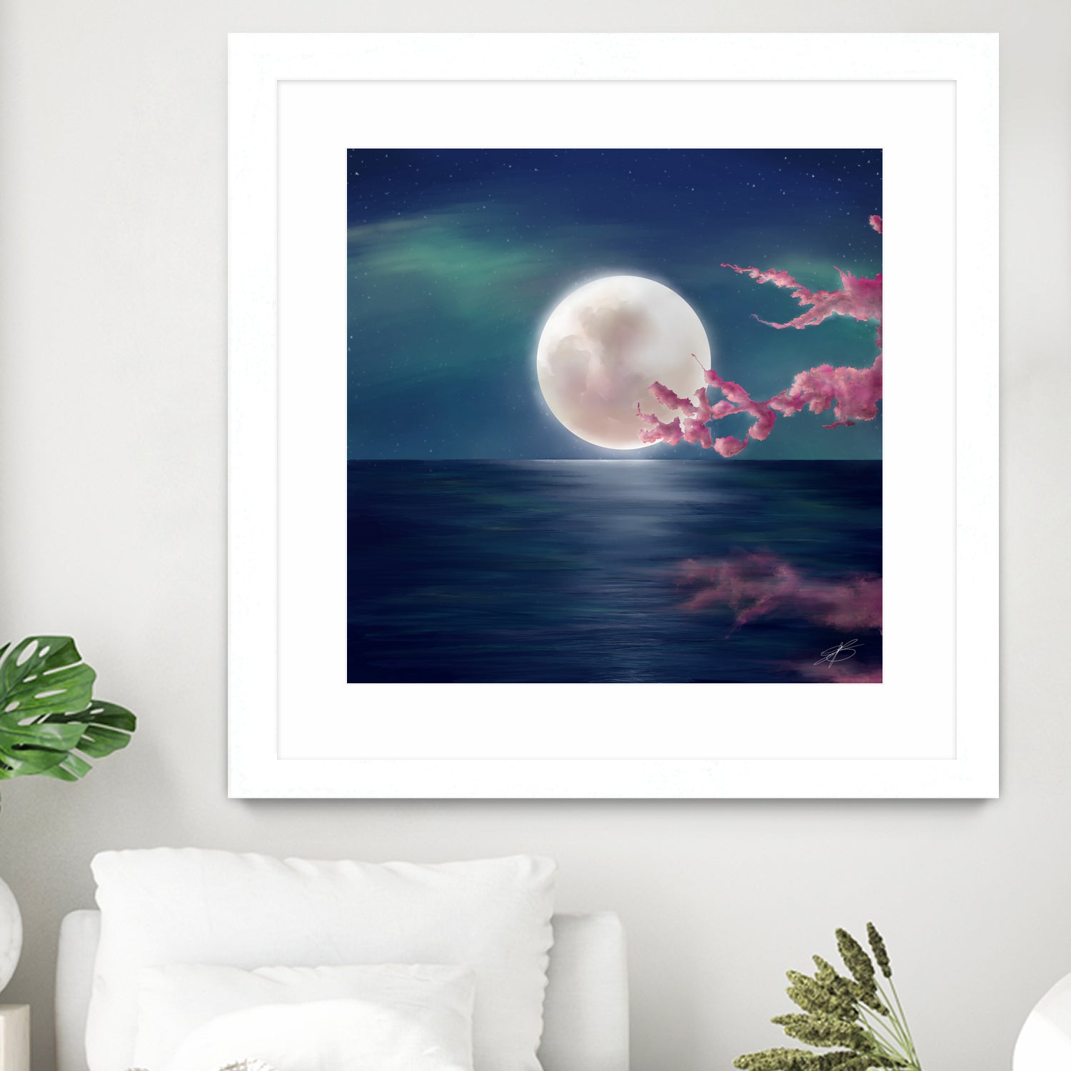 Luna by Elena Bragioto on GIANT ART - blue digital painting