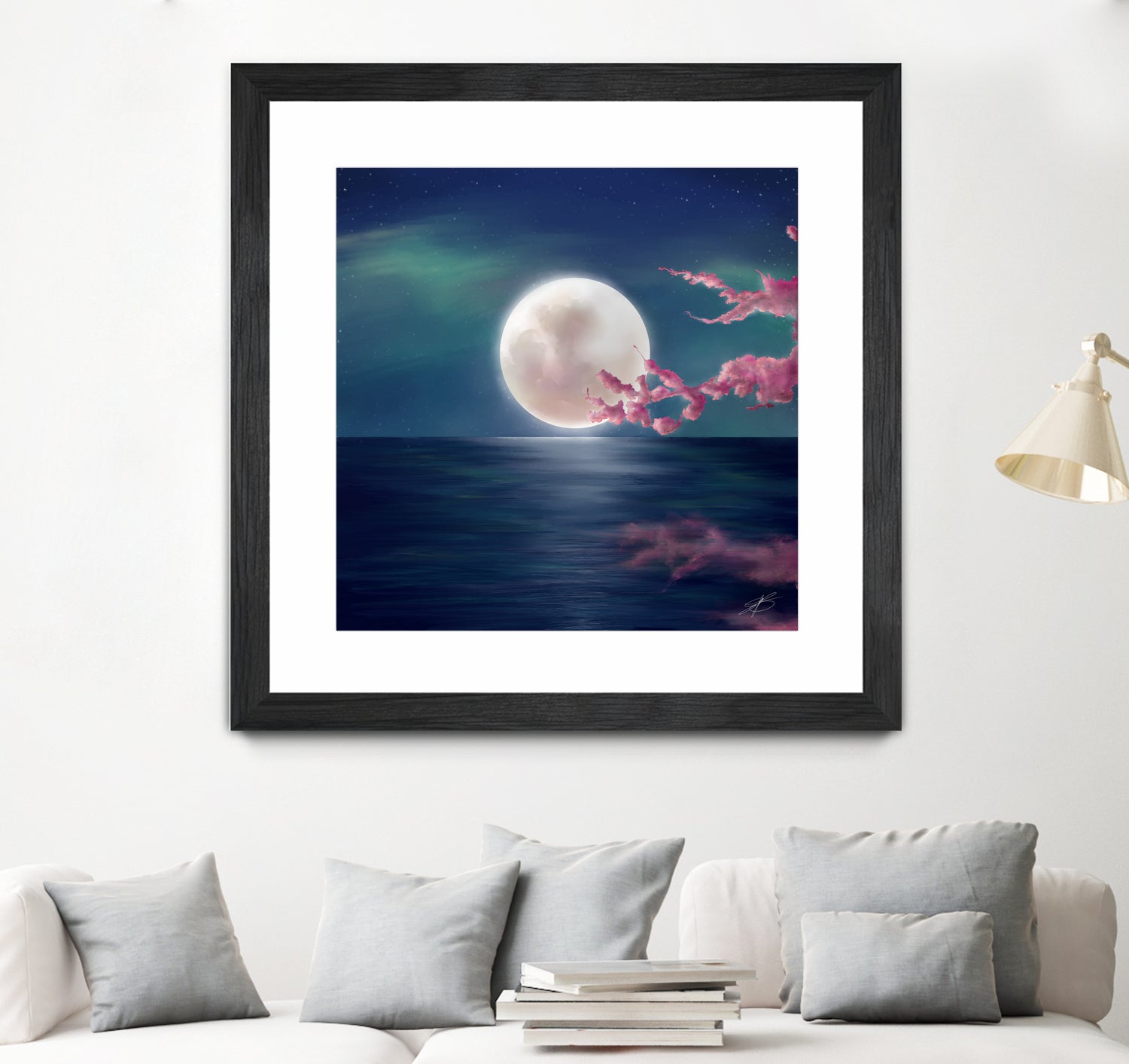 Luna by Elena Bragioto on GIANT ART - blue digital painting