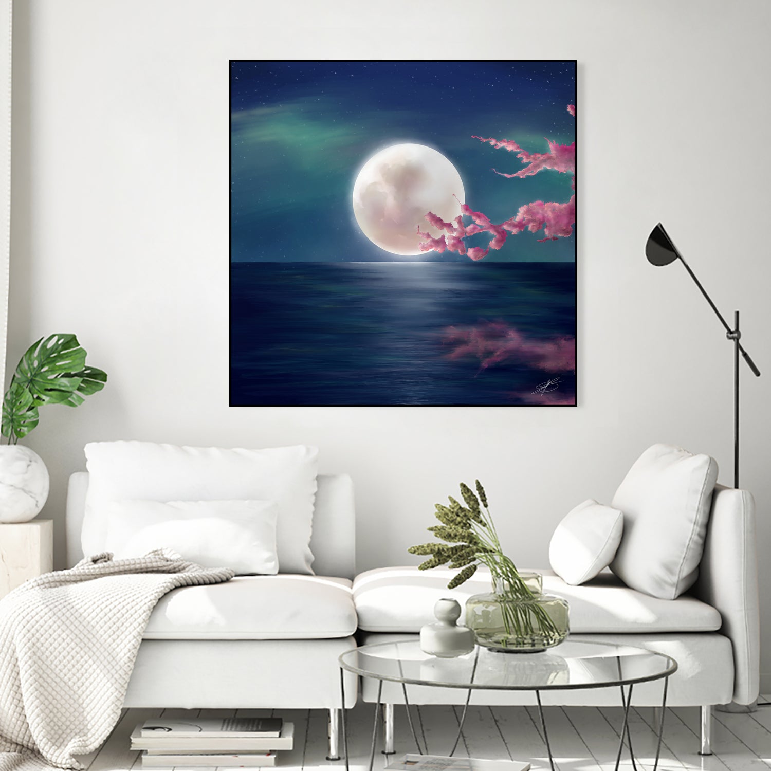 Luna by Elena Bragioto on GIANT ART - blue digital painting