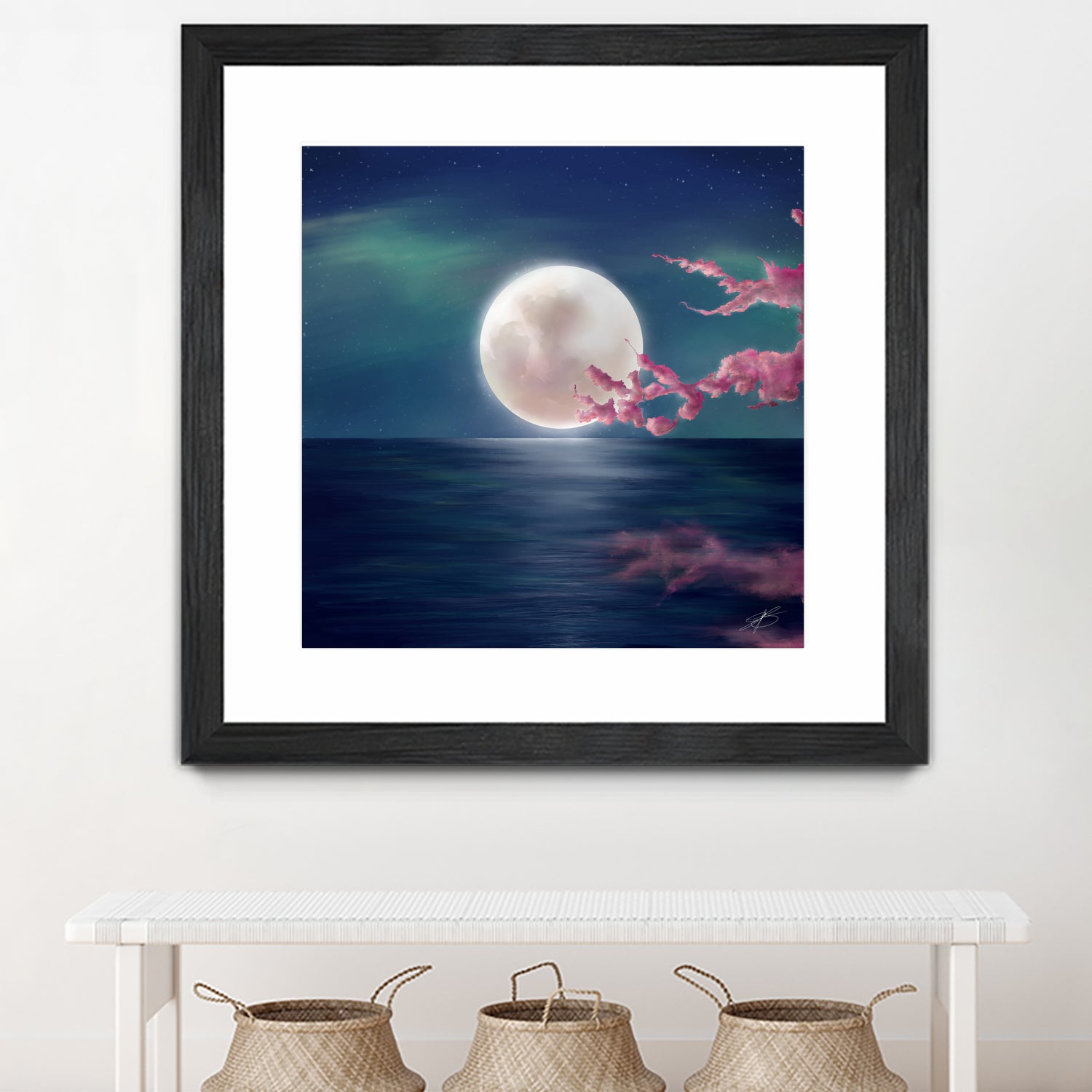 Luna by Elena Bragioto on GIANT ART - blue digital painting