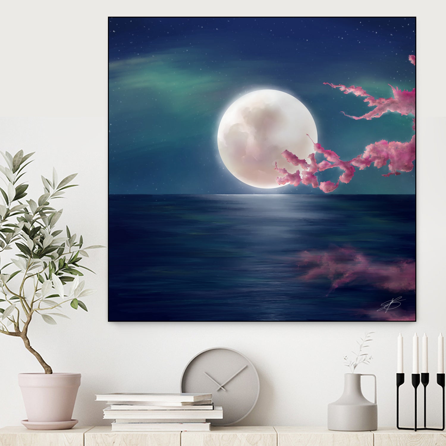 Luna by Elena Bragioto on GIANT ART - blue digital painting