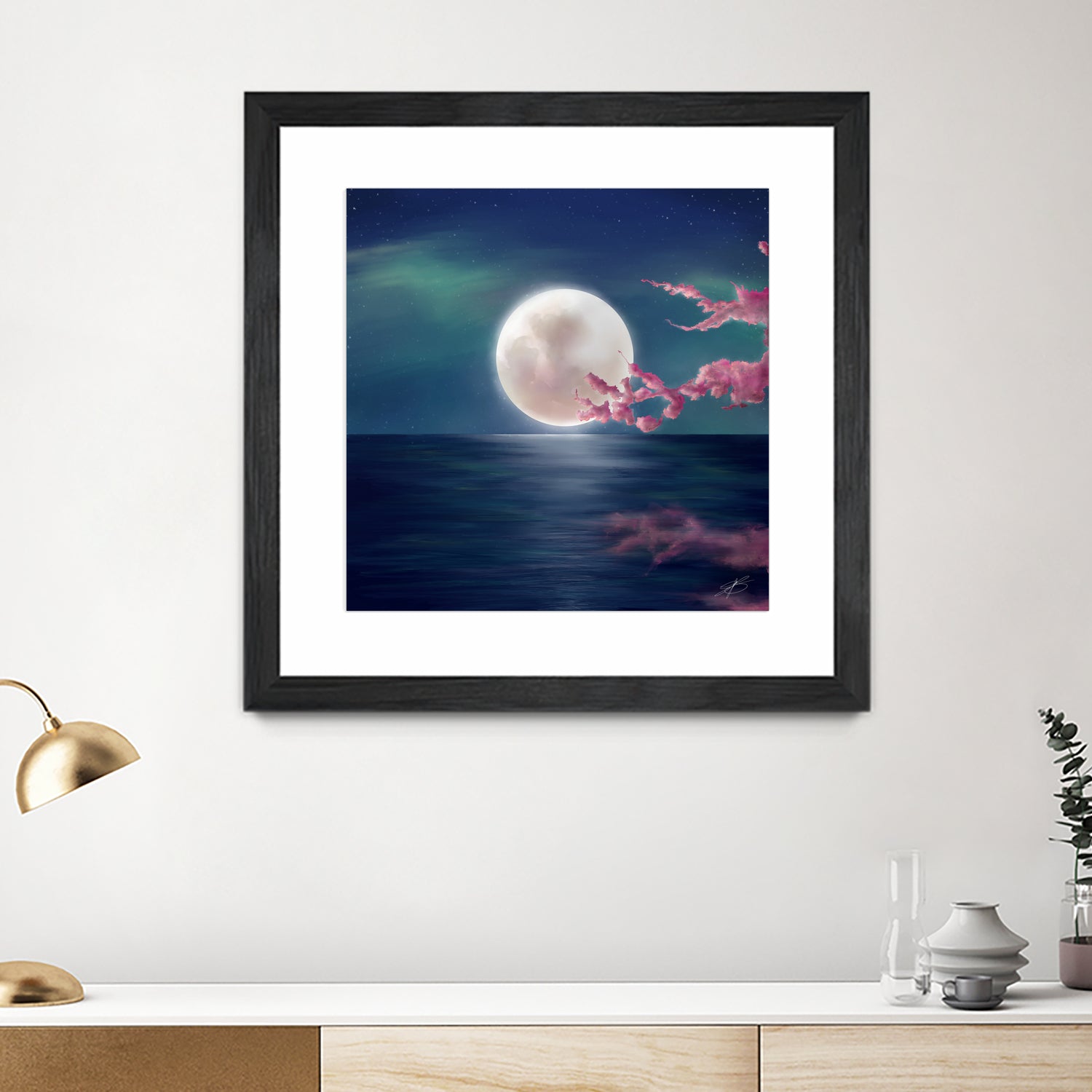 Luna by Elena Bragioto on GIANT ART - blue digital painting