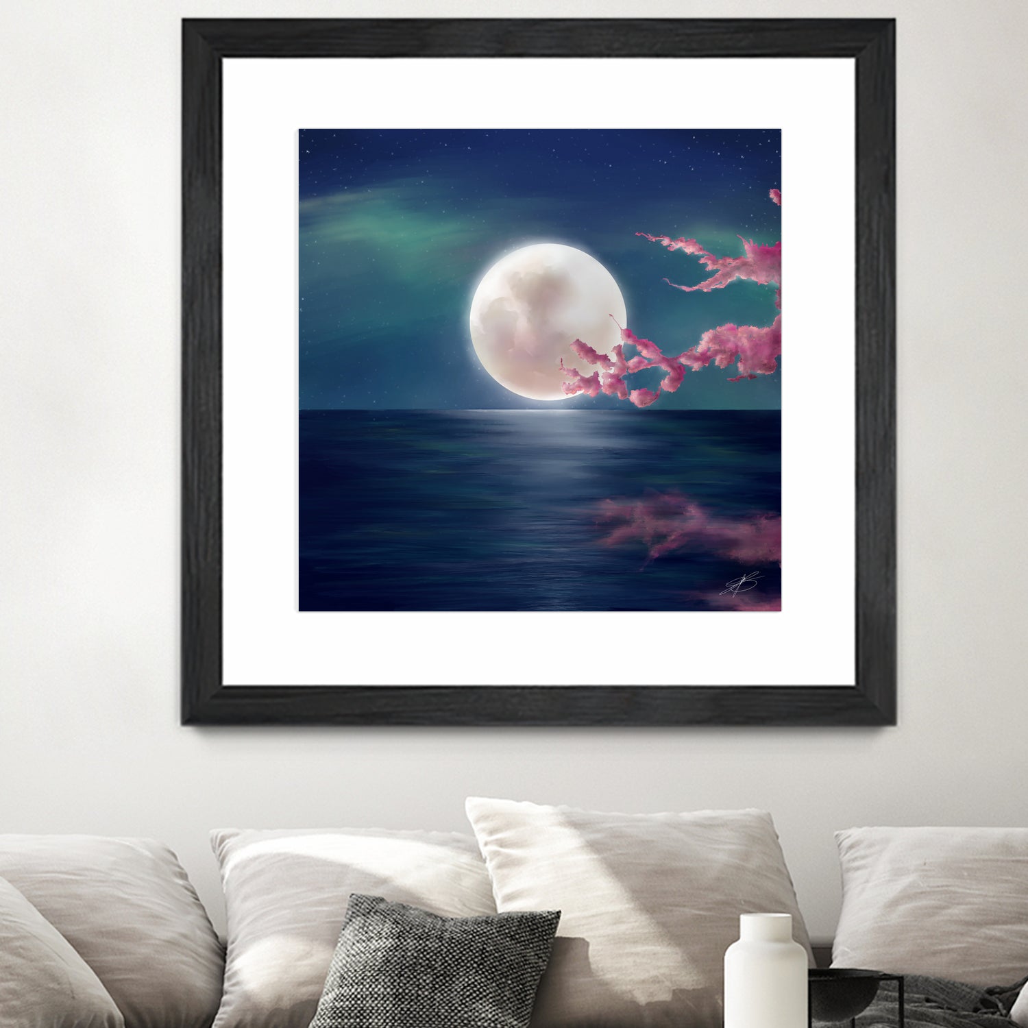 Luna by Elena Bragioto on GIANT ART - blue digital painting