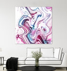 Liquid Marble - Pink and Blue by Dominique Van Roey on GIANT ART - pink photo manipulation