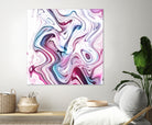 Liquid Marble - Pink and Blue by Dominique Van Roey on GIANT ART - pink photo manipulation