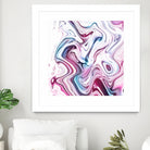 Liquid Marble - Pink and Blue by Dominique Van Roey on GIANT ART - pink photo manipulation