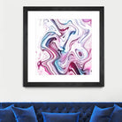 Liquid Marble - Pink and Blue by Dominique Van Roey on GIANT ART - pink photo manipulation