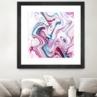 Liquid Marble - Pink and Blue by Dominique Van Roey on GIANT ART - pink photo manipulation