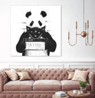 Bad panda by Solti Balázs on GIANT ART - white digital drawing