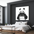 Bad panda by Solti Balázs on GIANT ART - white digital drawing