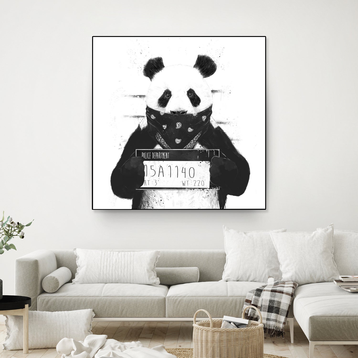 Bad panda by Solti Balázs on GIANT ART - white digital drawing