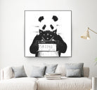 Bad panda by Solti Balázs on GIANT ART - white digital drawing