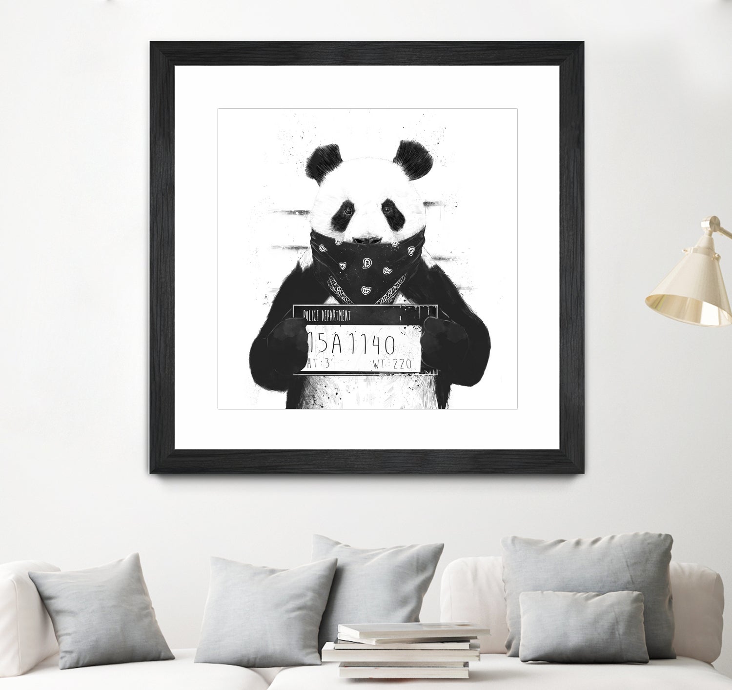 Bad panda by Solti Balázs on GIANT ART - white digital drawing