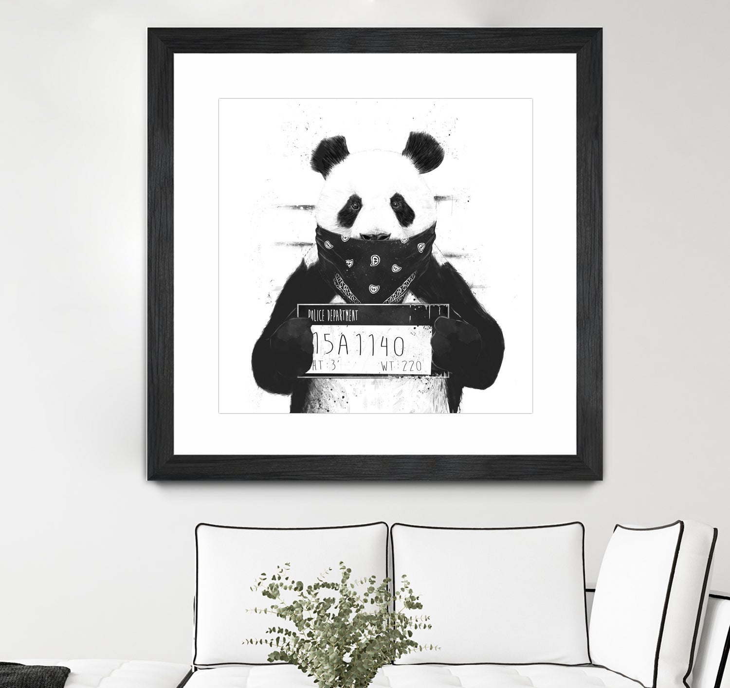 Bad panda by Solti Balázs on GIANT ART - white digital drawing