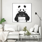 Bad panda by Solti Balázs on GIANT ART - white digital drawing