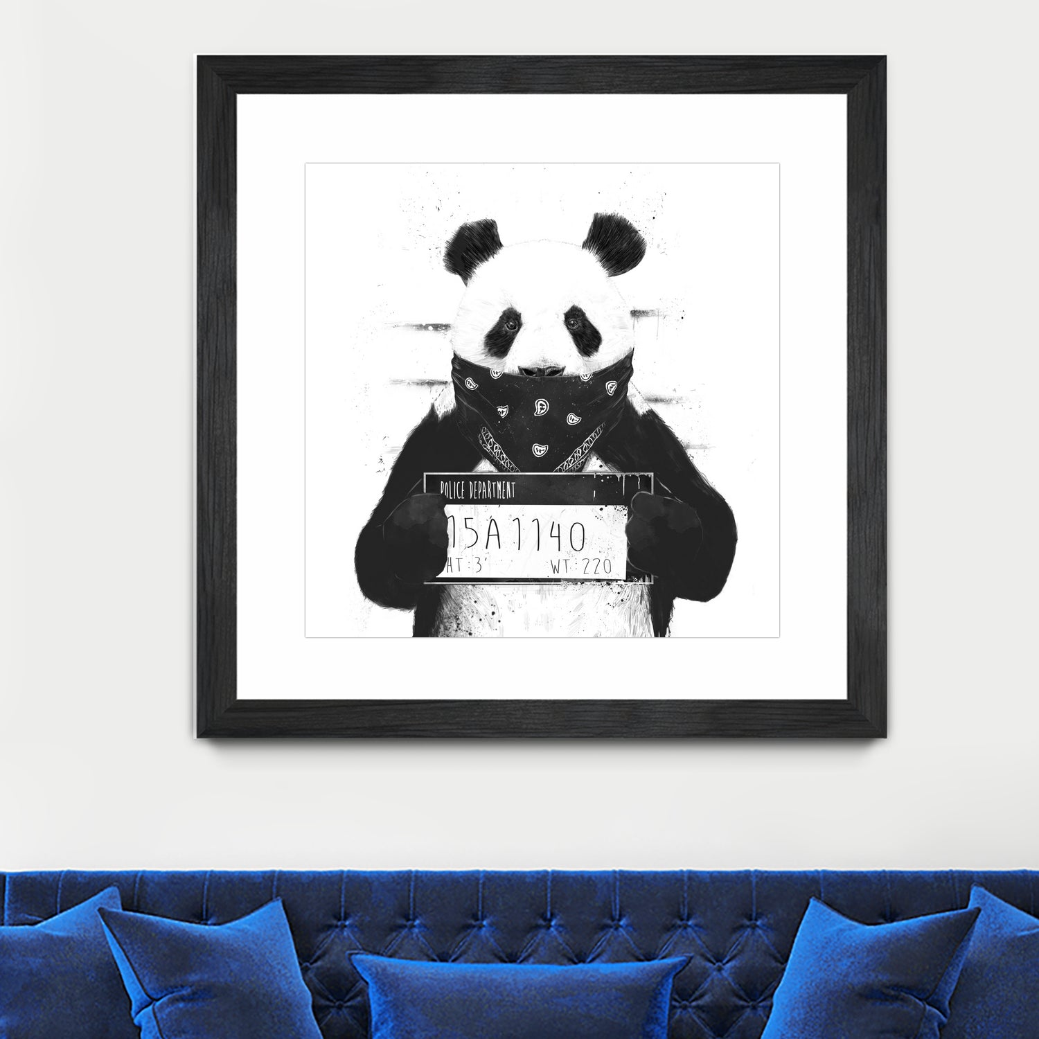 Bad panda by Solti Balázs on GIANT ART - white digital drawing