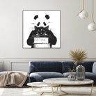 Bad panda by Solti Balázs on GIANT ART - white digital drawing