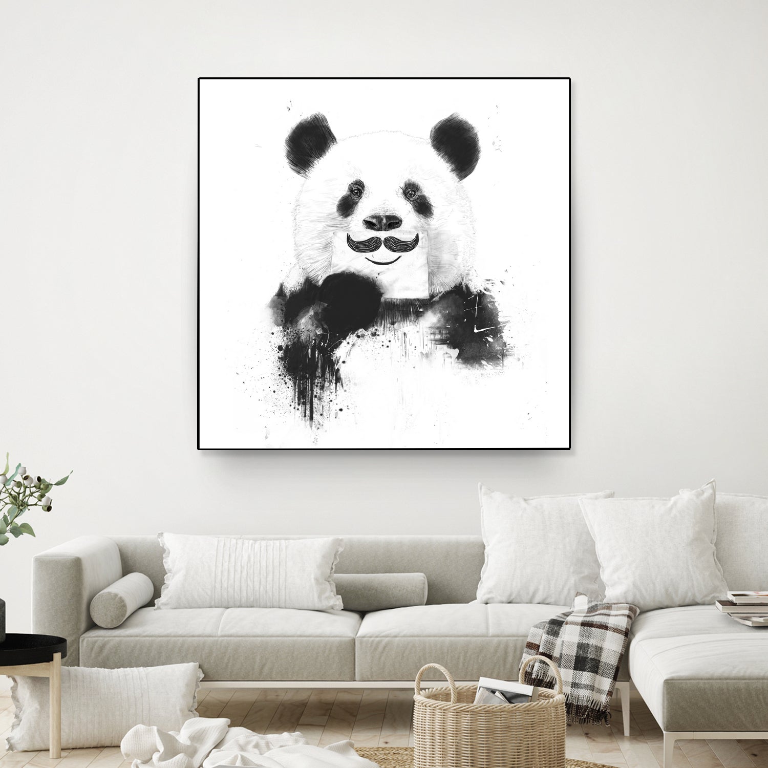 Funny panda by Solti Balázs on GIANT ART - white digital drawing