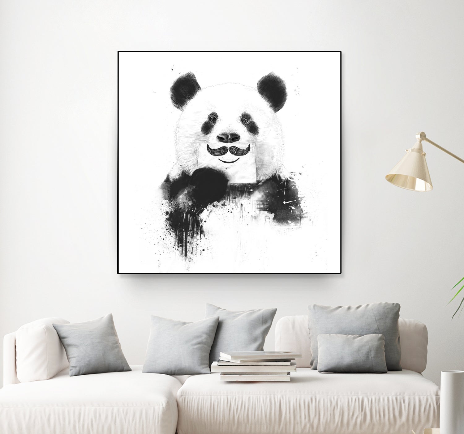 Funny panda by Solti Balázs on GIANT ART - white digital drawing