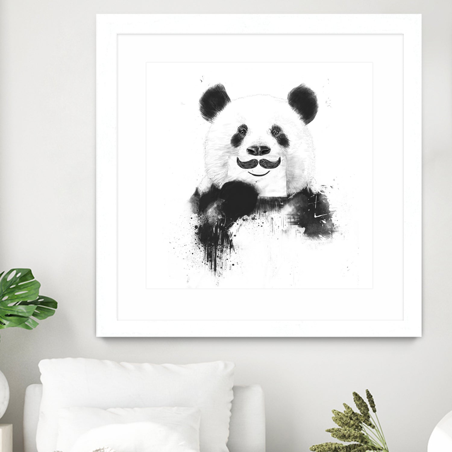 Funny panda by Solti Balázs on GIANT ART - white digital drawing