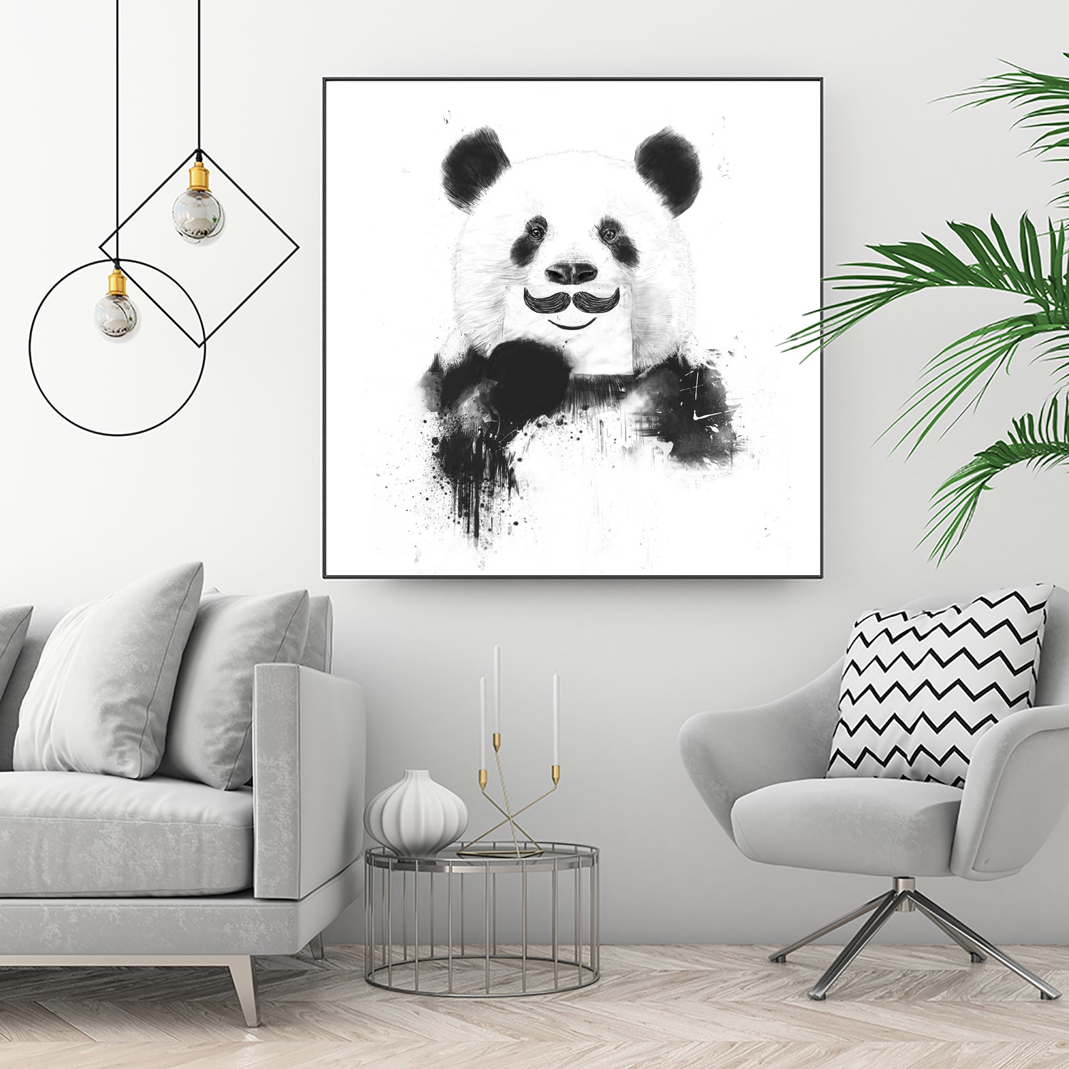 Funny panda by Solti Balázs on GIANT ART - white digital drawing