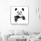 Funny panda by Solti Balázs on GIANT ART - white digital drawing