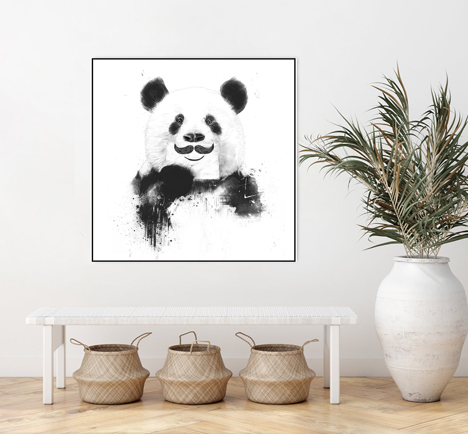 Funny panda by Solti Balázs on GIANT ART - white digital drawing