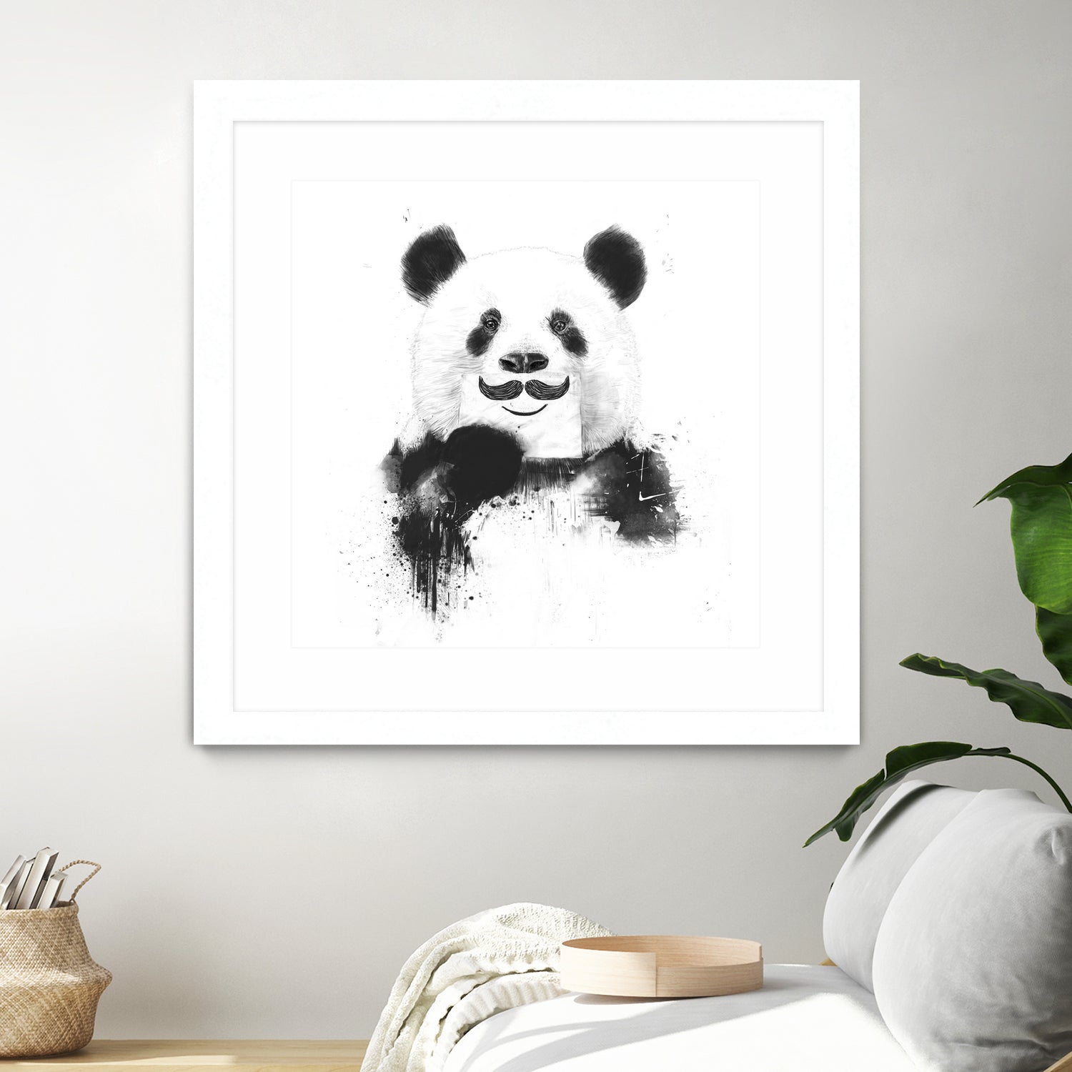 Funny panda by Solti Balázs on GIANT ART - white digital drawing