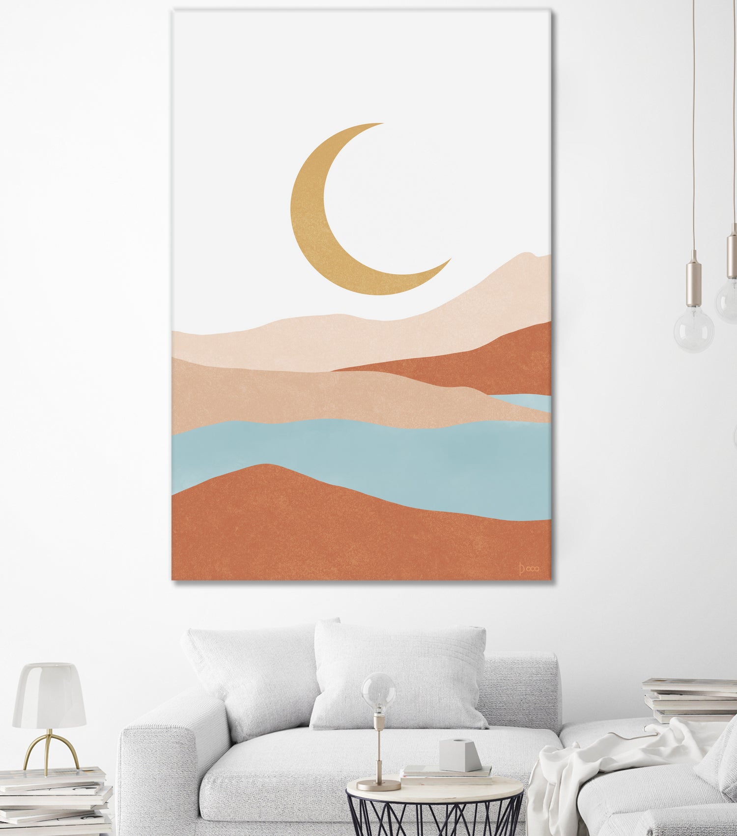 Desert Mountains II by Digital  Canvas  on GIANT ART - illustration