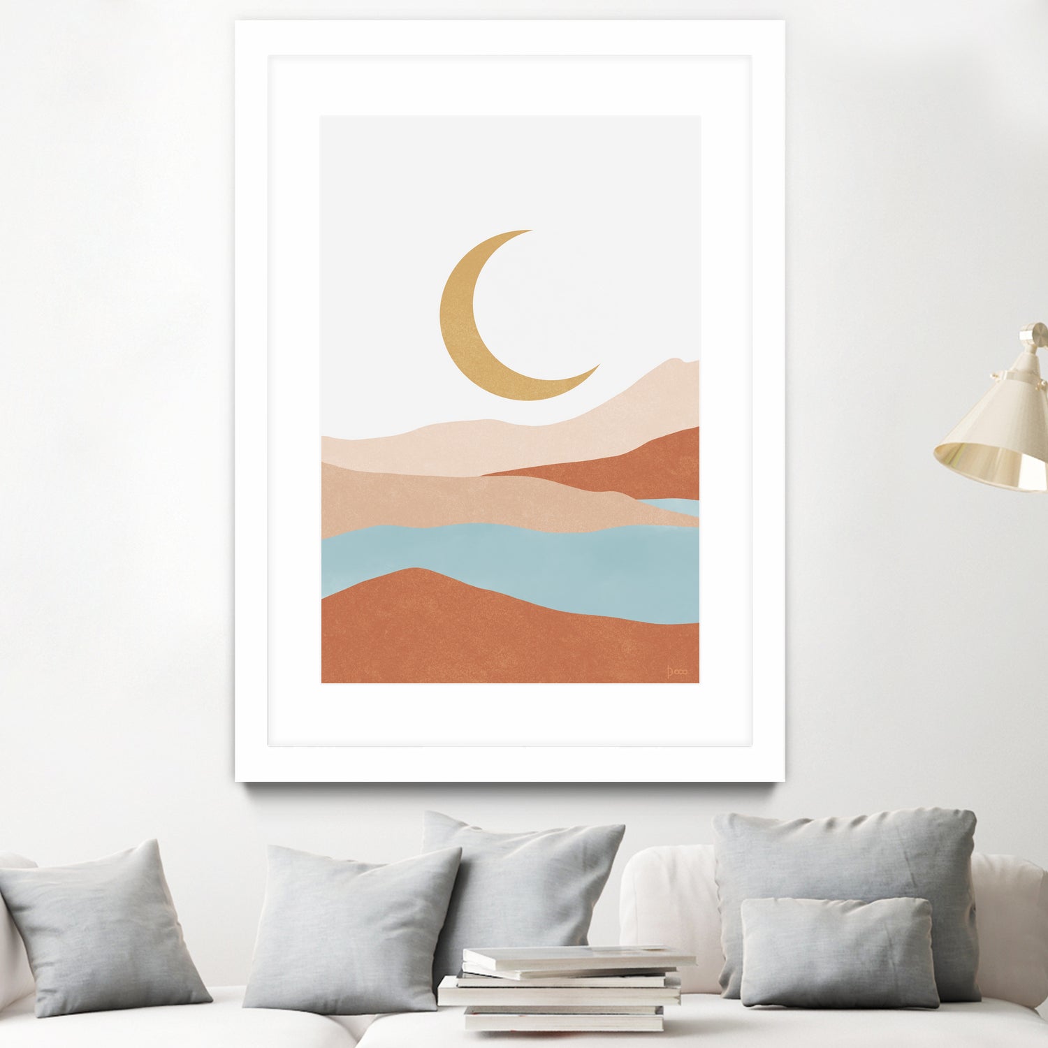 Desert Mountains II by Digital  Canvas  on GIANT ART - illustration