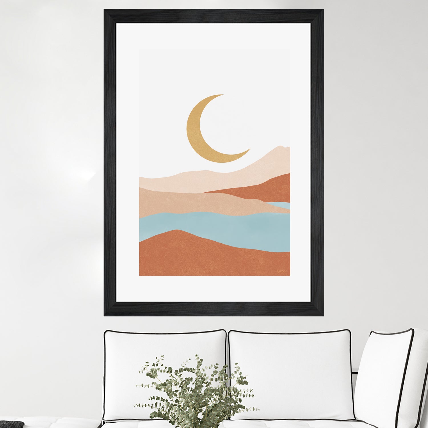 Desert Mountains II by Digital  Canvas  on GIANT ART - illustration