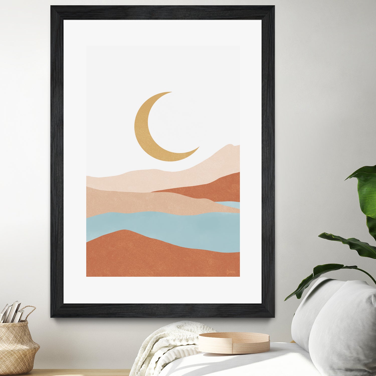 Desert Mountains II by Digital  Canvas  on GIANT ART - illustration