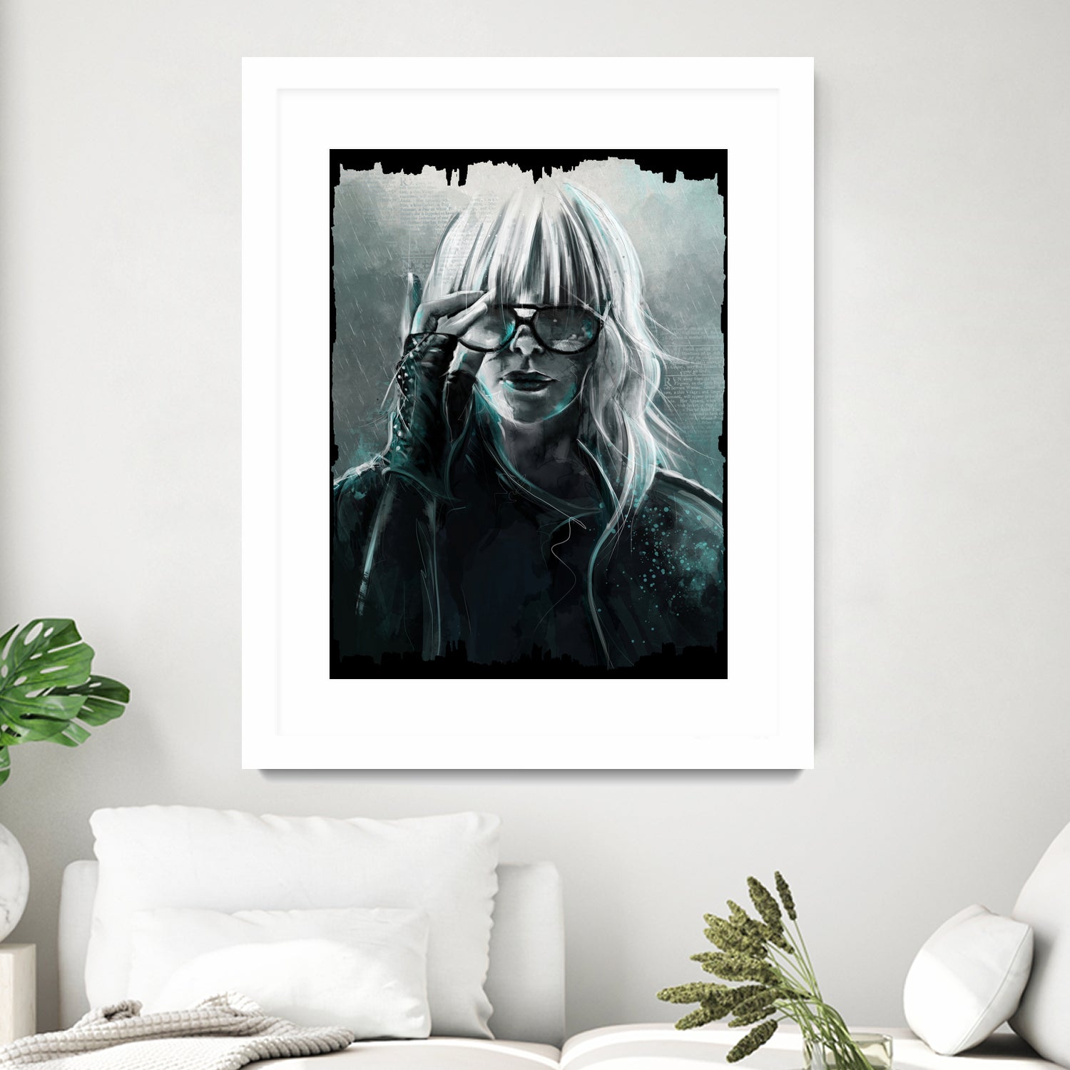 Atomic Blonde by Claudio Tosi on GIANT ART - blue digital painting