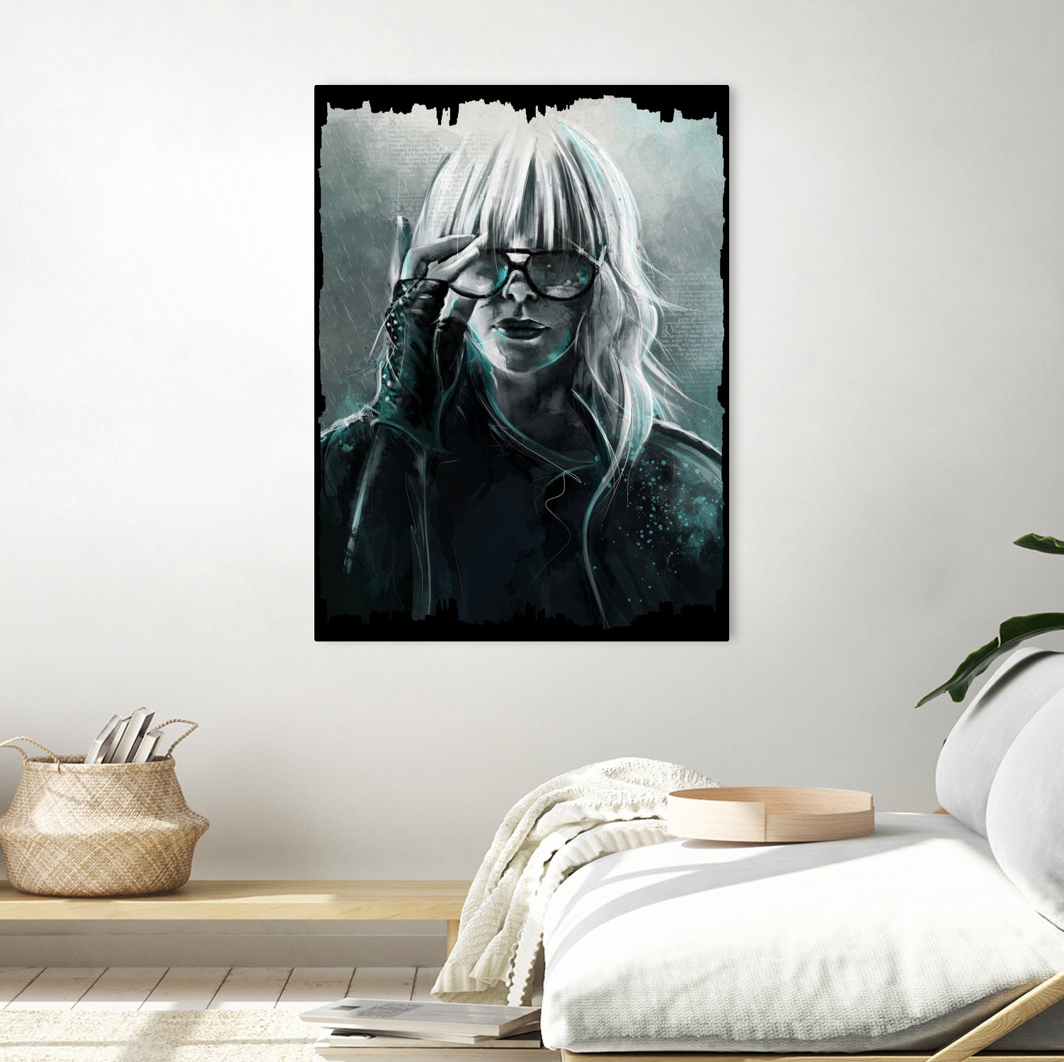 Atomic Blonde by Claudio Tosi on GIANT ART - blue digital painting