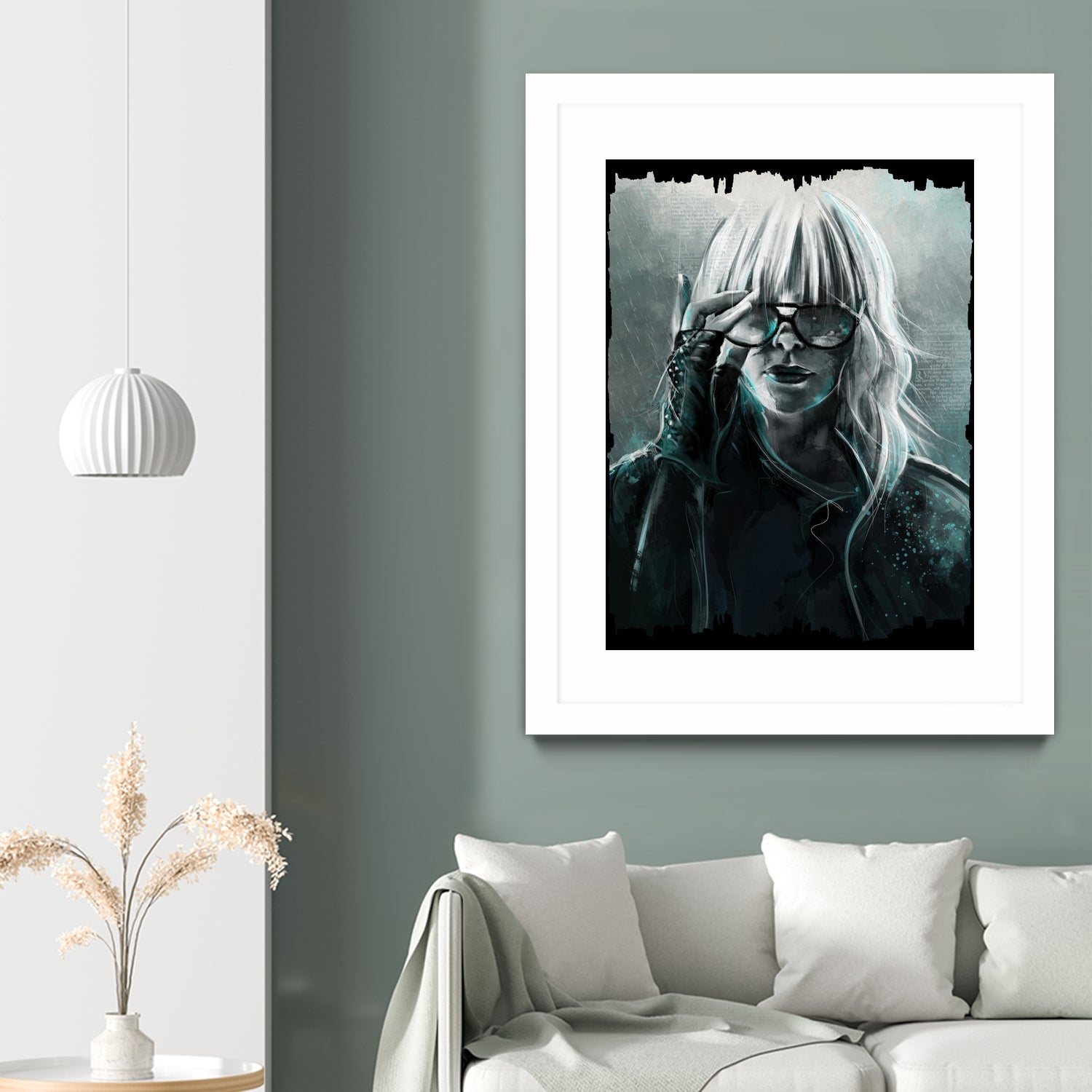 Atomic Blonde by Claudio Tosi on GIANT ART - blue digital painting