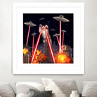 Cat Attack New York City Ufo Explosions Lasers by Damian Augustyniak on GIANT ART - black photo manipulation