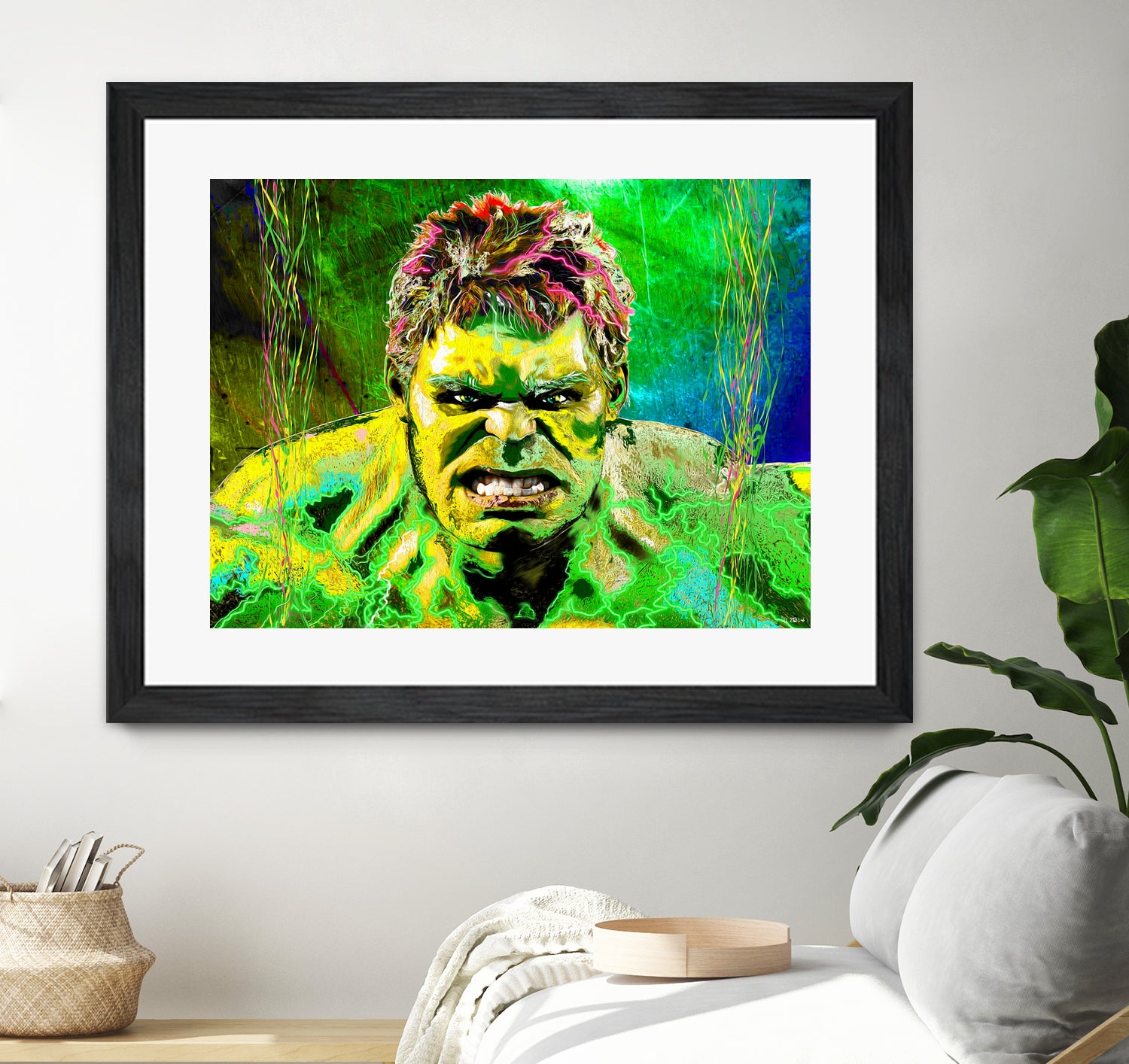 The Incredible Hulk by Daniel Janda on GIANT ART - fuchsia digital painting