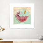 watermelon goldfish by Vin Zzep on GIANT ART - white digital painting