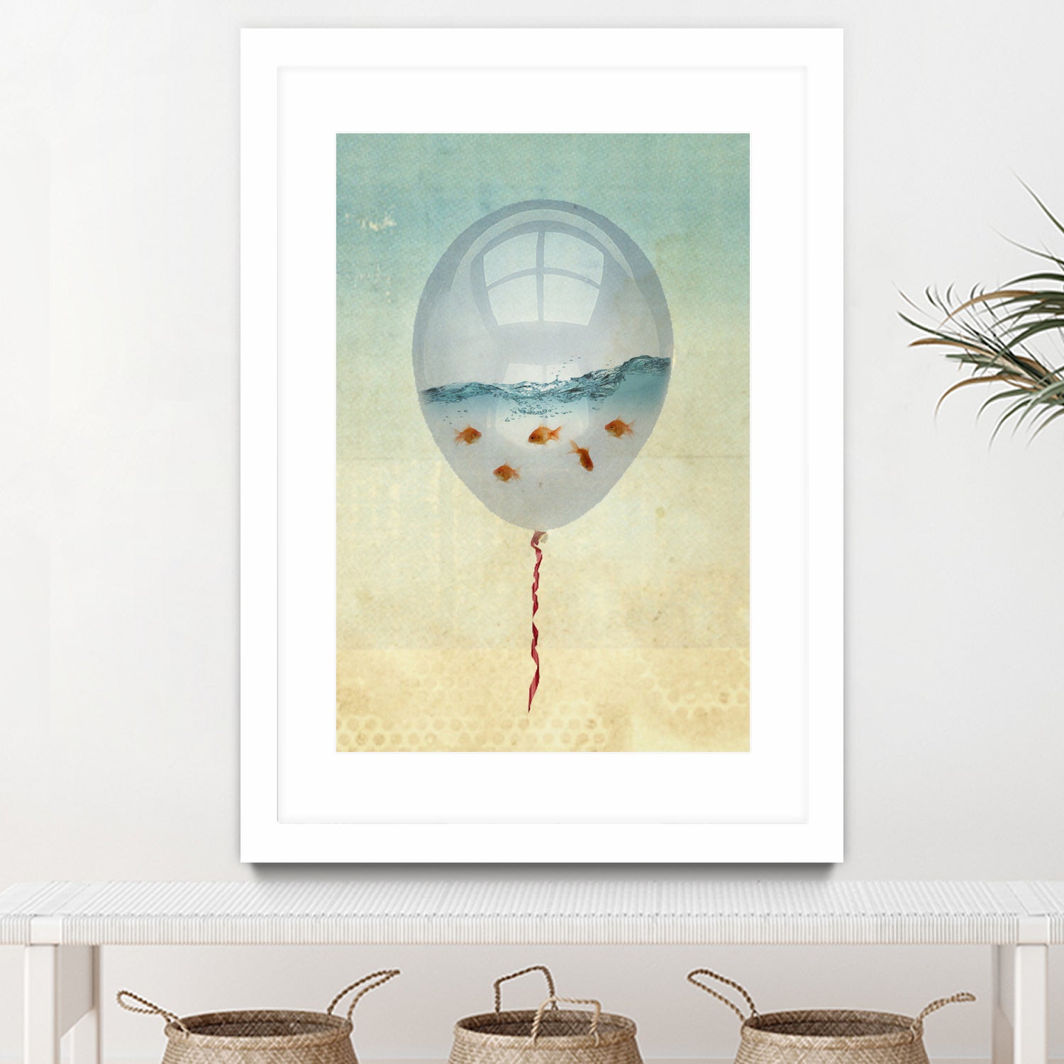 balloon fish by Vin Zzep on GIANT ART - white digital painting